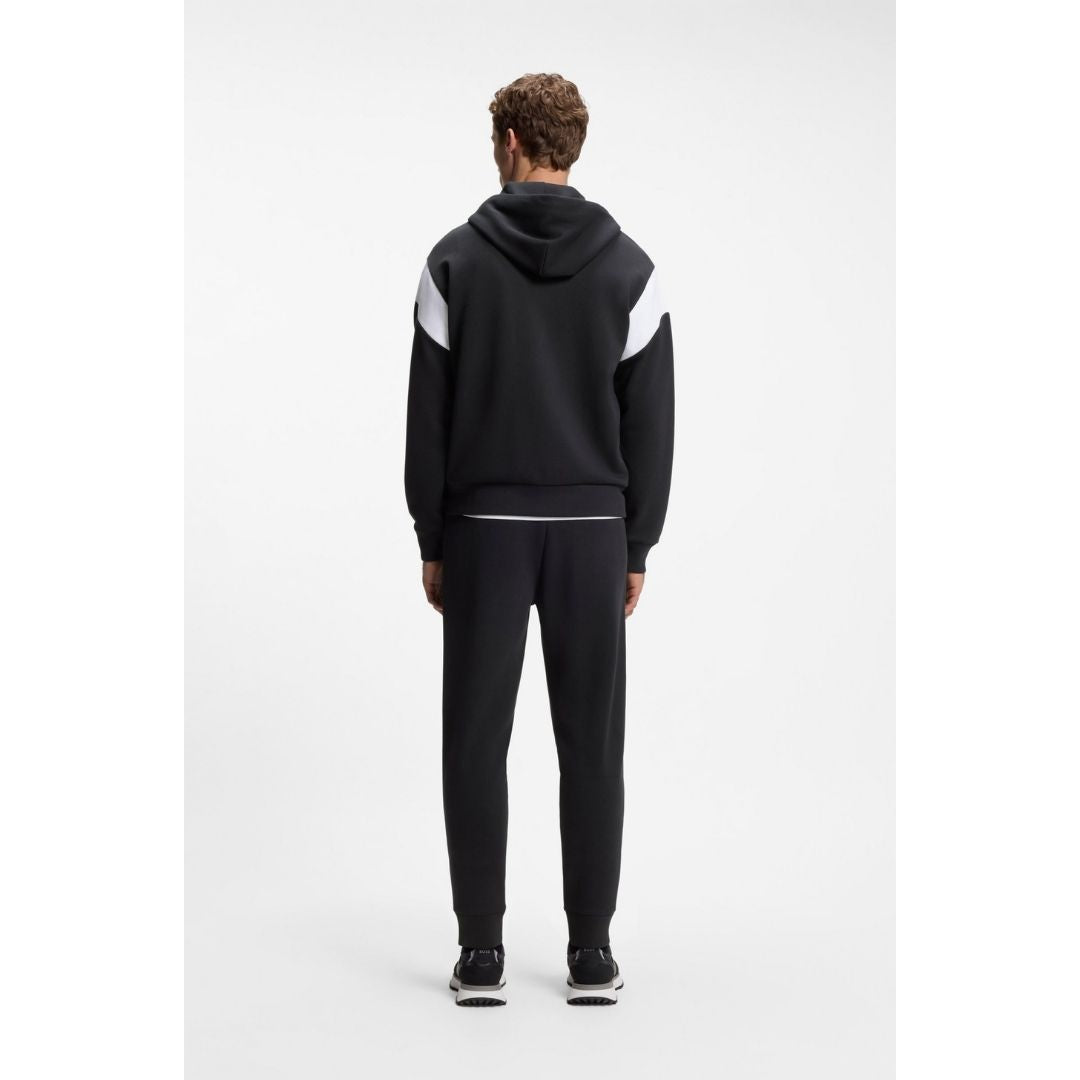 Boss Green Regular-fit zip-up sweatshirt in spacer piqué - Dk Blue
