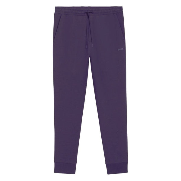 BOSS Green Stretch-Cotton Track Pants – Purple