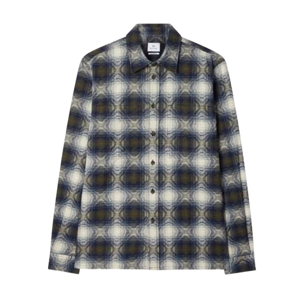Paul Smith L/S Casual Fit Pocket Shirt - Blue