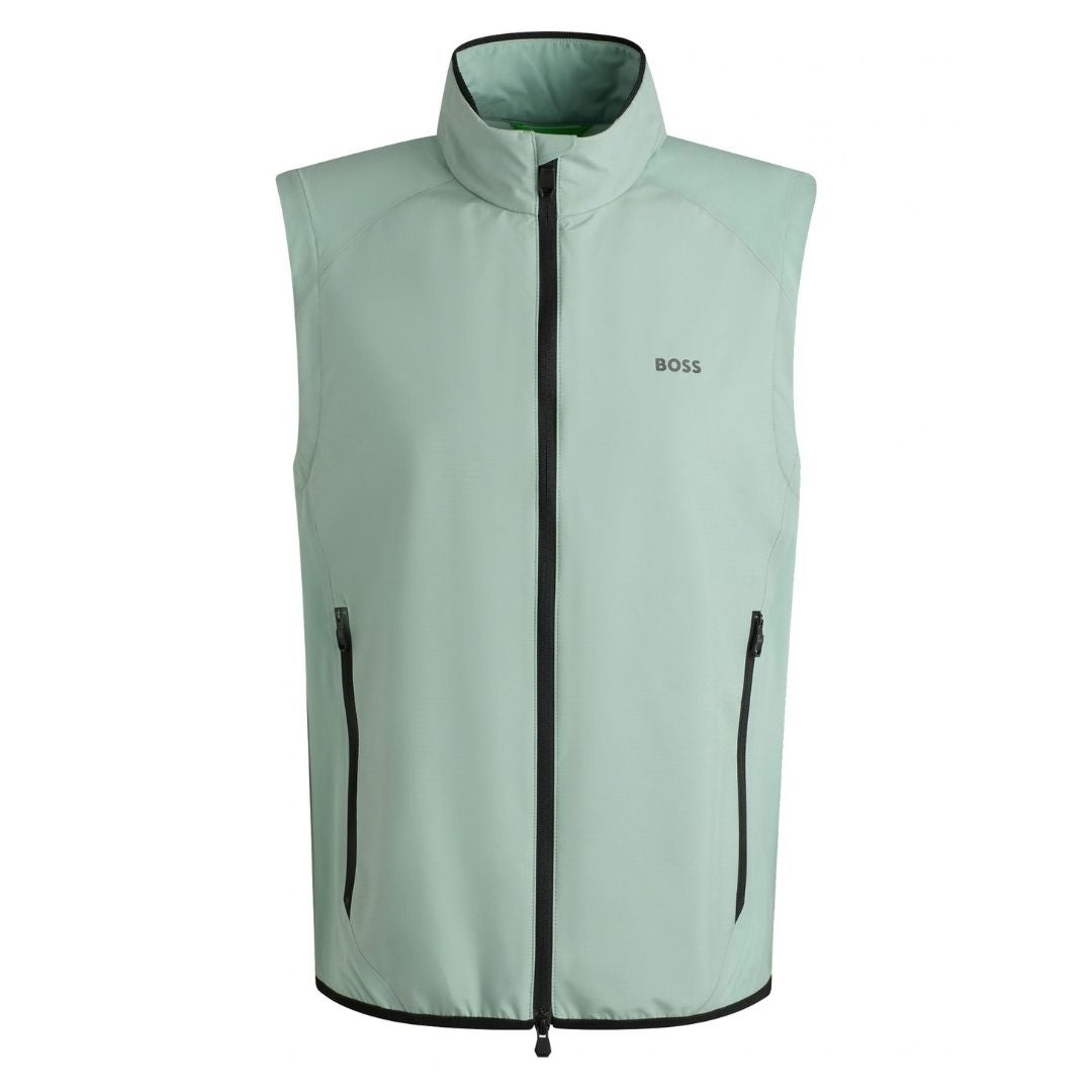BOSS Green Water-Repellent Golf Gilet – Green