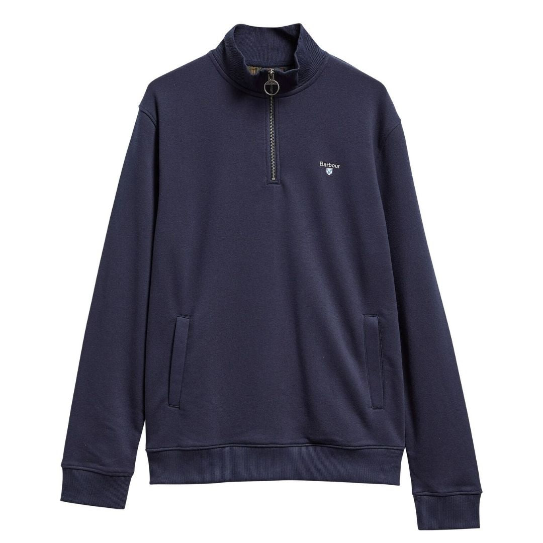 Barbour Desmond Half Zip Sweatshirt - Navy