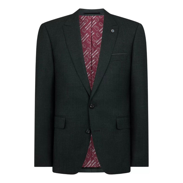 Remus Uomo Dark Green Peppe Mix + Match Suit Jacket - Green