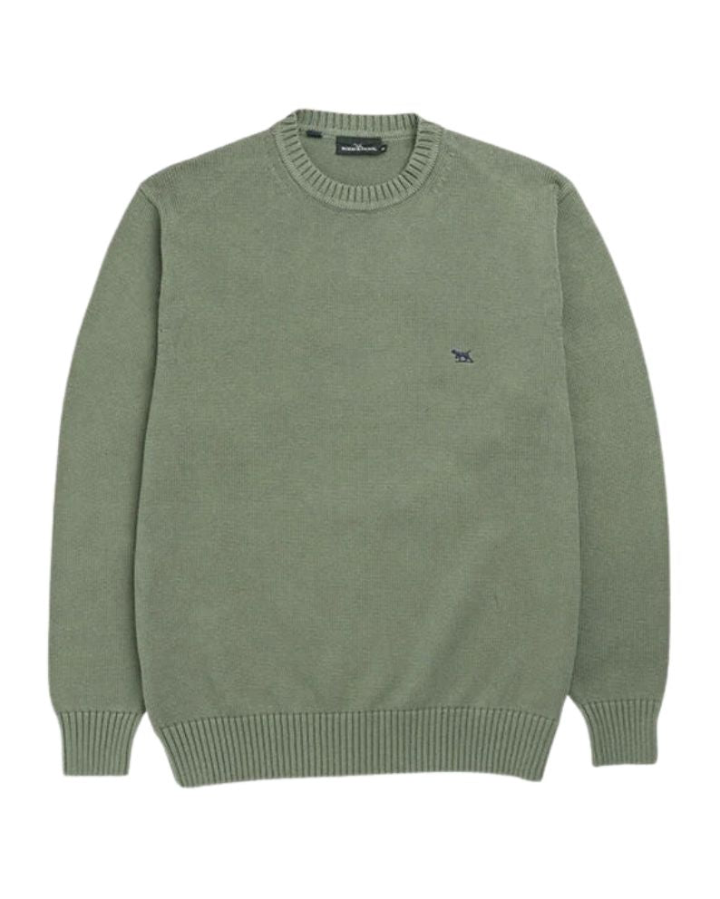 Rodd &amp; Gunn Gunn Crew Knit - Olive