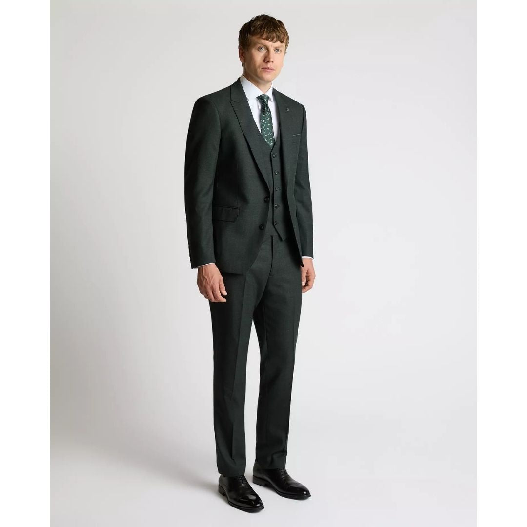 Remus Uomo Dark Green Peppe Mix + Match Suit Jacket - Green