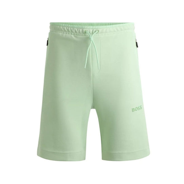 BOSS Green 3D Logo Cotton-Blend Shorts – Green