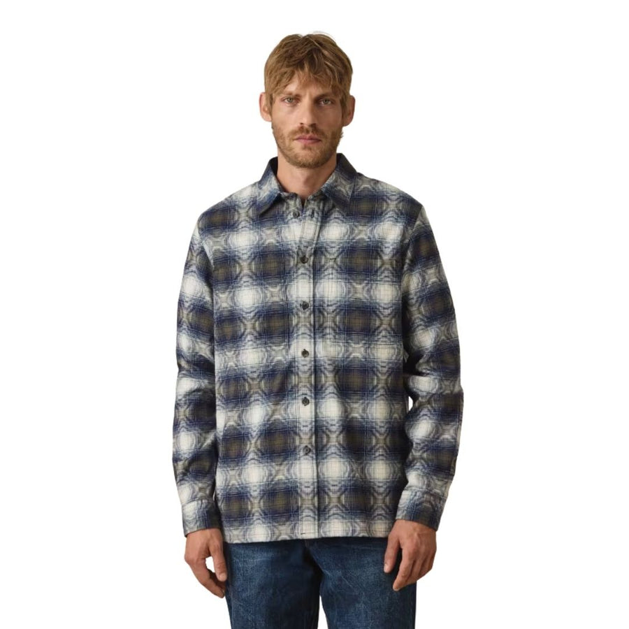 Paul Smith Casual Fit Diamond Check Overshirt – Blue
