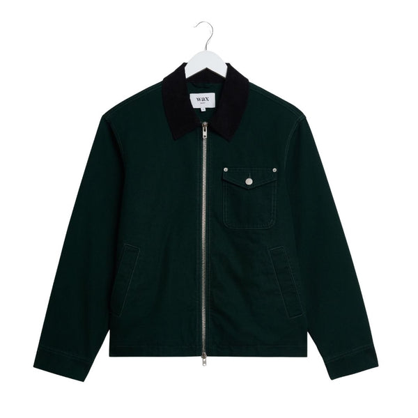 Wax London Mason Jacket Canvas - Green