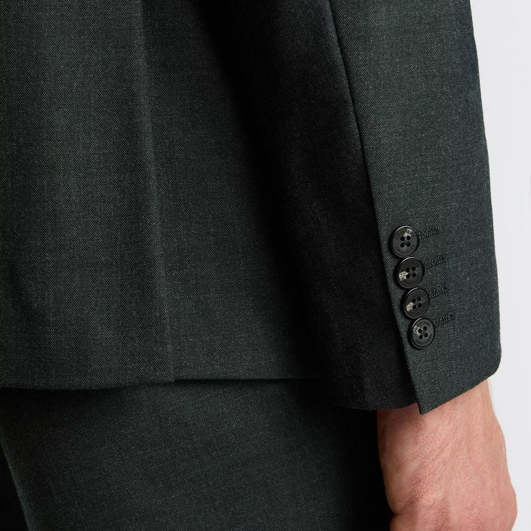 Remus Uomo Dark Green Peppe Mix + Match Suit Jacket - Green