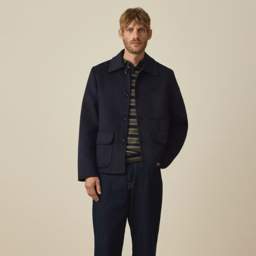 Paul Smith Wool-Blend Chore Jacket – Blue