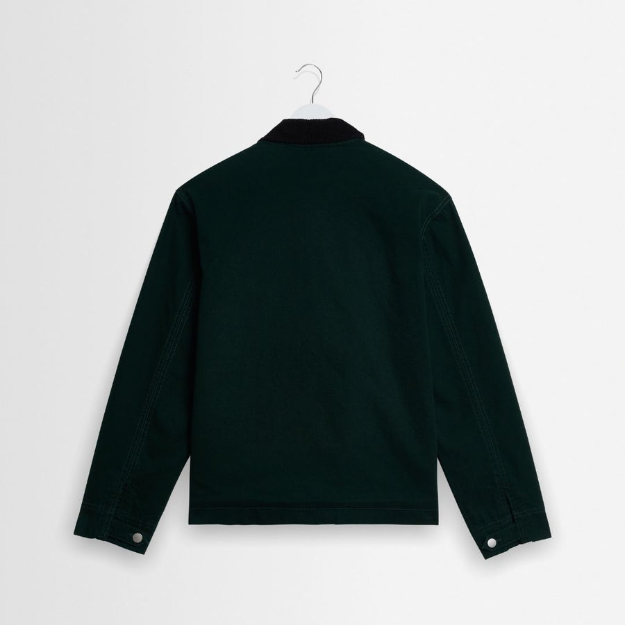 Wax London Mason Organic Cotton Canvas Jacket - Dark Green