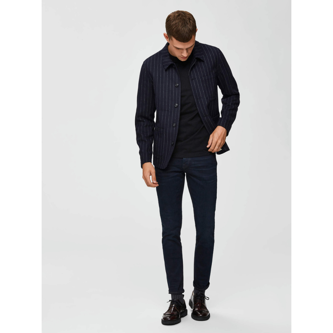 Selected Homme Slim Fit Jeans - Blue Black