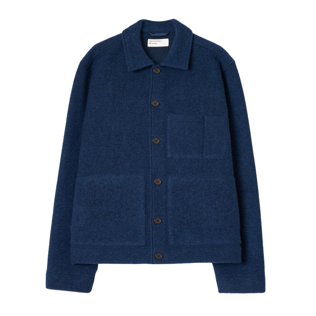 Universal Works Uniform Fleece Jacket - Indigo