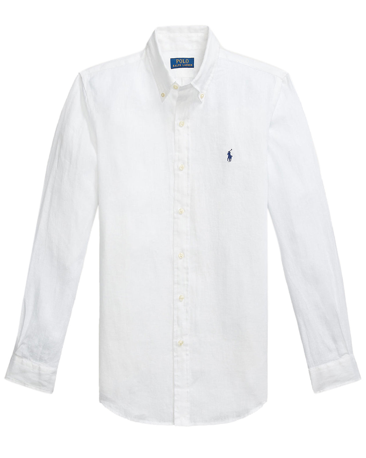 Polo Ralph Lauren Long Sleeved Linen Sport Shirt - White