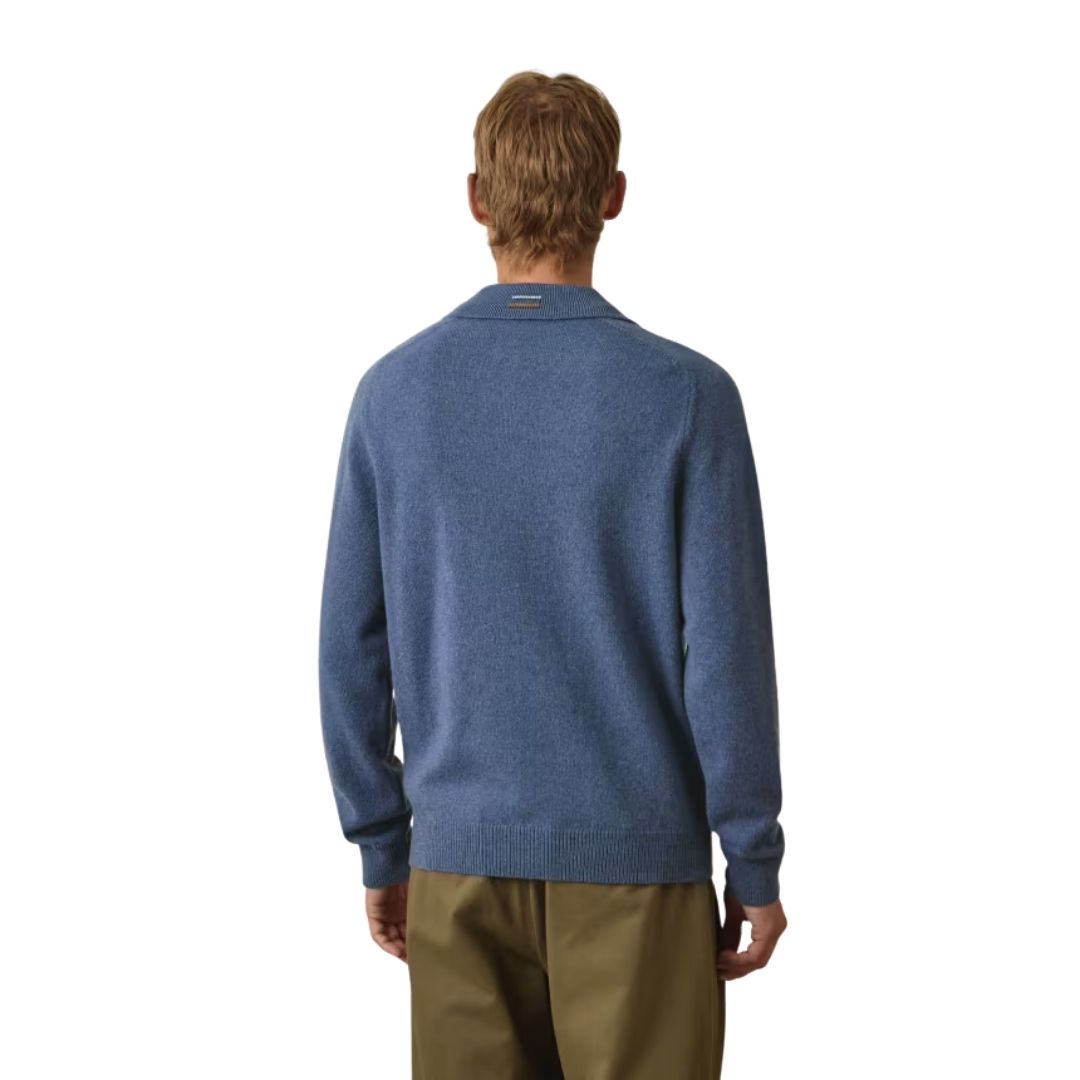 Paul Smith Sweater L/S Polo - Blue