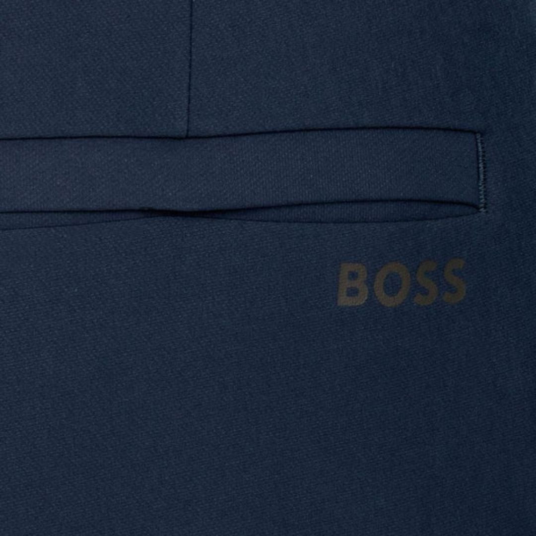 Boss Green Commuter Water-Repellent Stretch Fabric Trousers - Dark Blue
