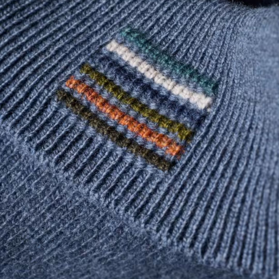 Paul Smith Sweater L/S Polo - Blue