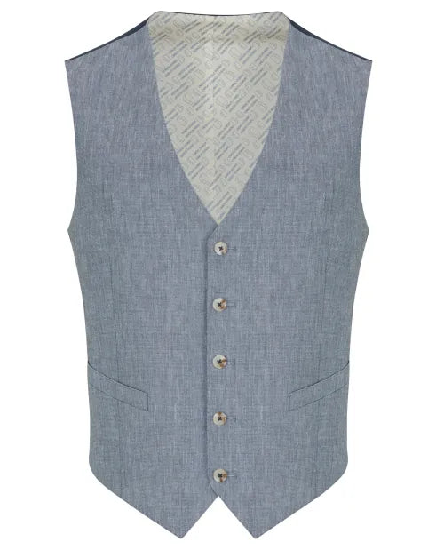 Remus Uomo Dark Blue Petro Waistcoat - Blue