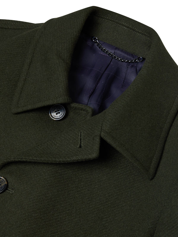 Remus Uomo Aiden Tailored Wool Coat - Green