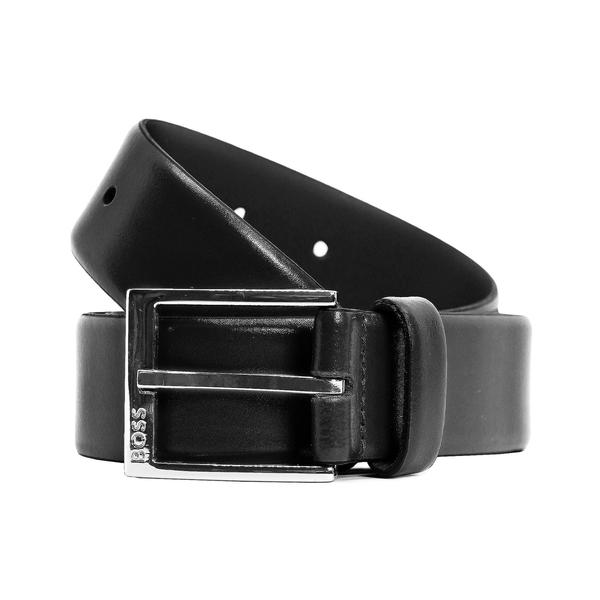 Boss 'Elloy' Smooth Leather Belt - Black