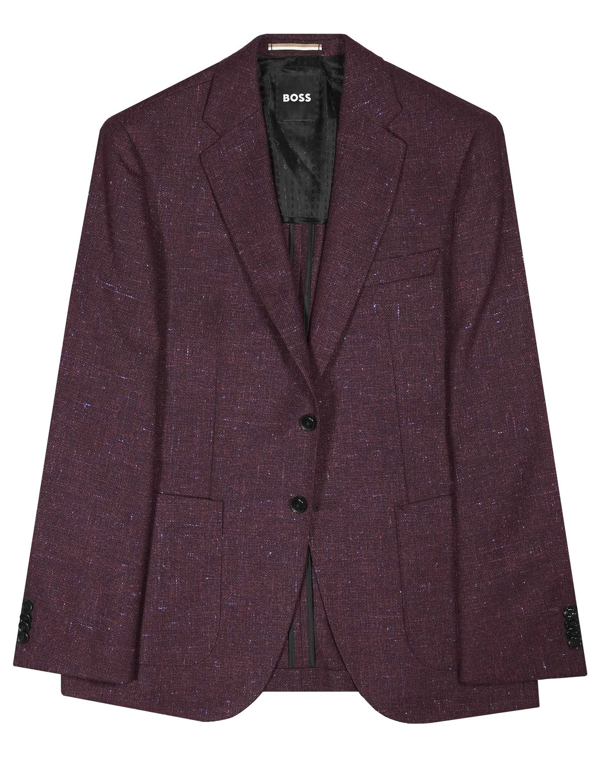 Hugo Boss Wool Mix 'Janson' Jacket - Dark Red