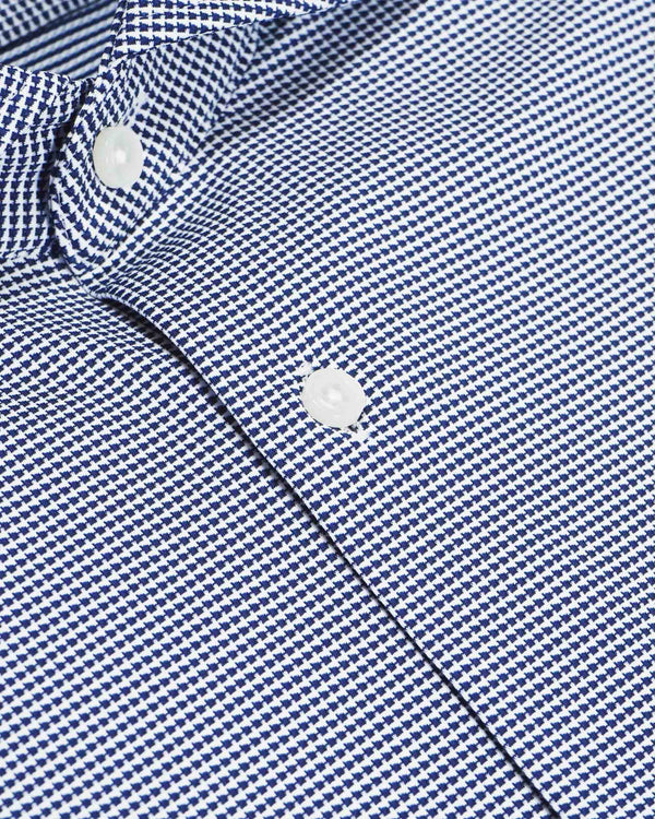 Hugo Boss Regular Fit 'Joe' Shirt in Structured Performance-Stretch Material - Blue