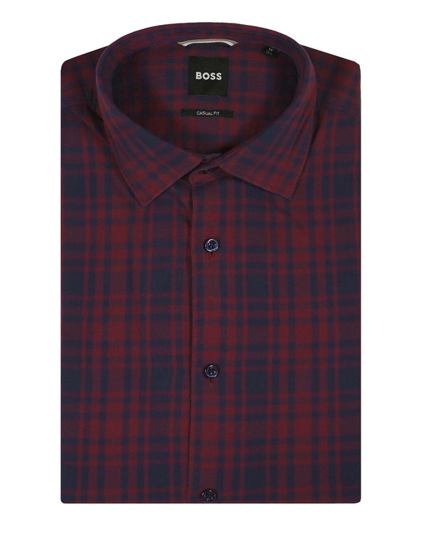 Boss Checkered 'Hal' Shirt - Red