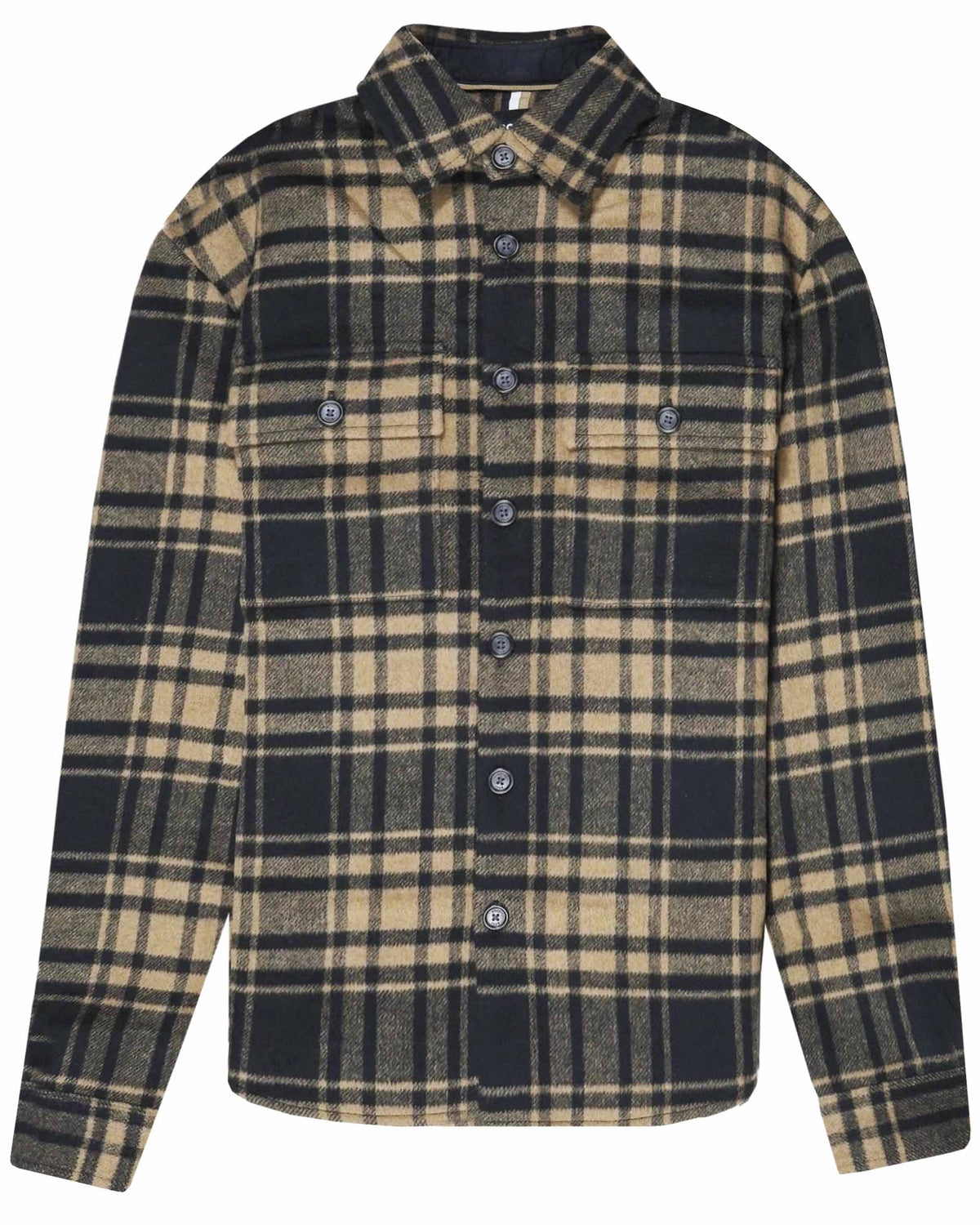 Hugo Boss Checkered 'Owen' Shirt - Beige