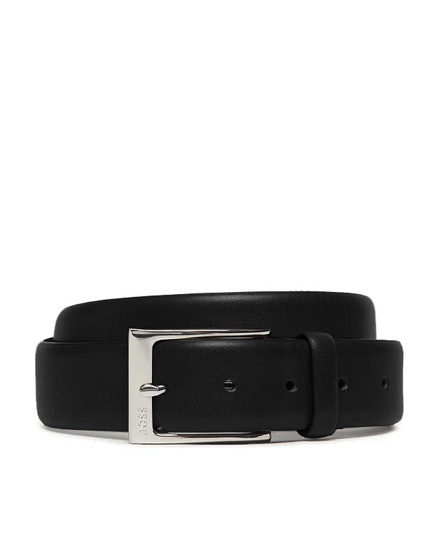 Boss 'Evan' Leather Belt -Black