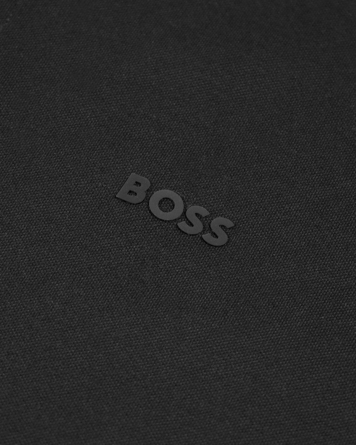 Boss Stretch-cotton slim-fit polo shirt with branding - Black