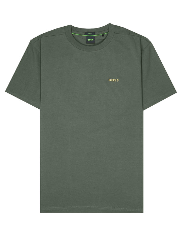 Boss Contrast Logo Reguar Fit T-Shirt - Green