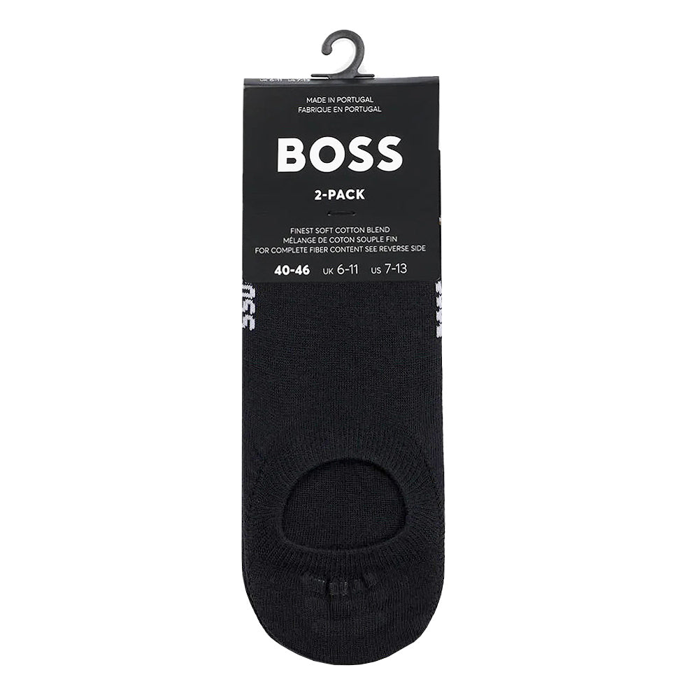 Boss Two-Pack Invisible Socks - Black