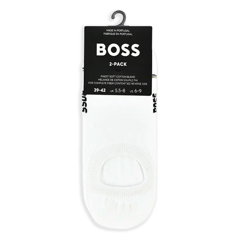 Boss Two-Pack Invisible Socks - White