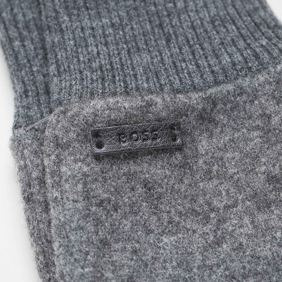 BOSS Kalsper Wool-Blend Gloves – Grey