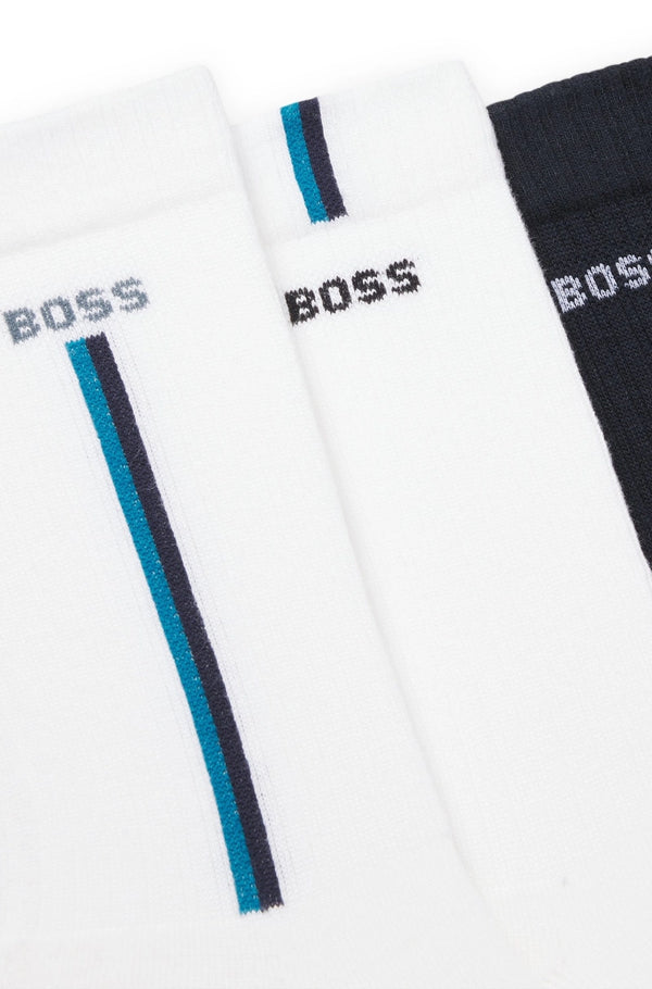 Boss 3 Pack Sports Socks - MULTI