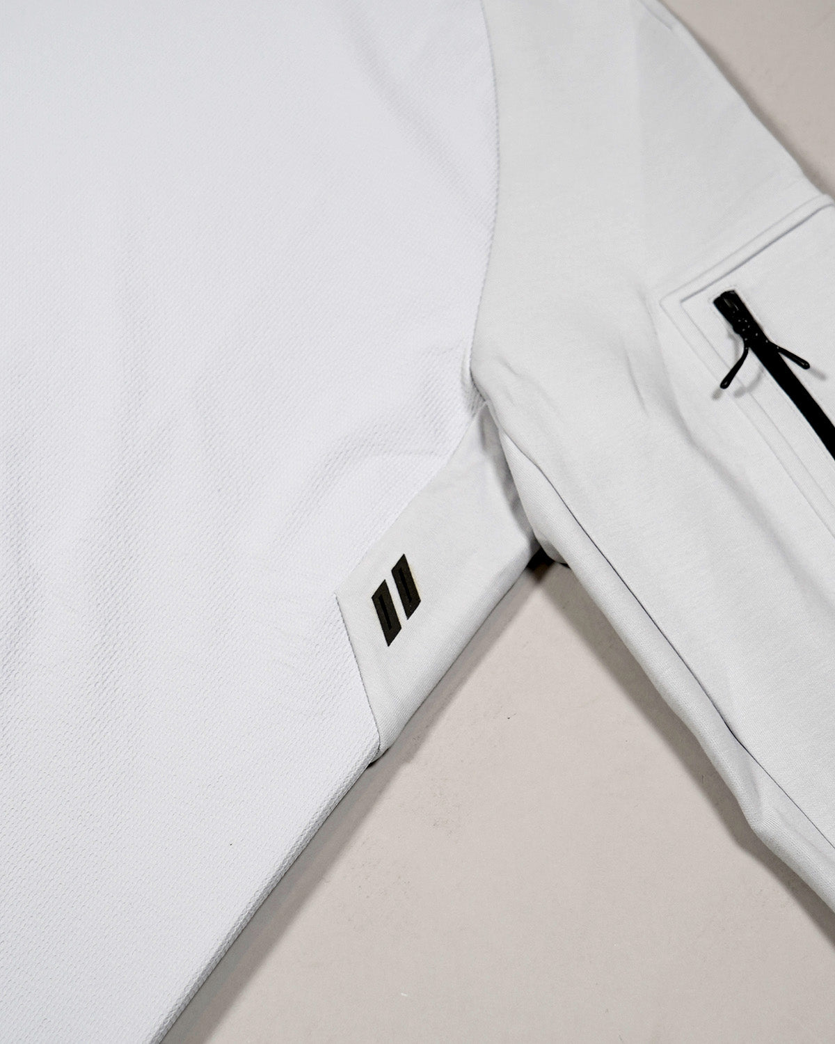 Boss Urban tech wind resistant sweatshirt with sleeve pocket detail - Grey