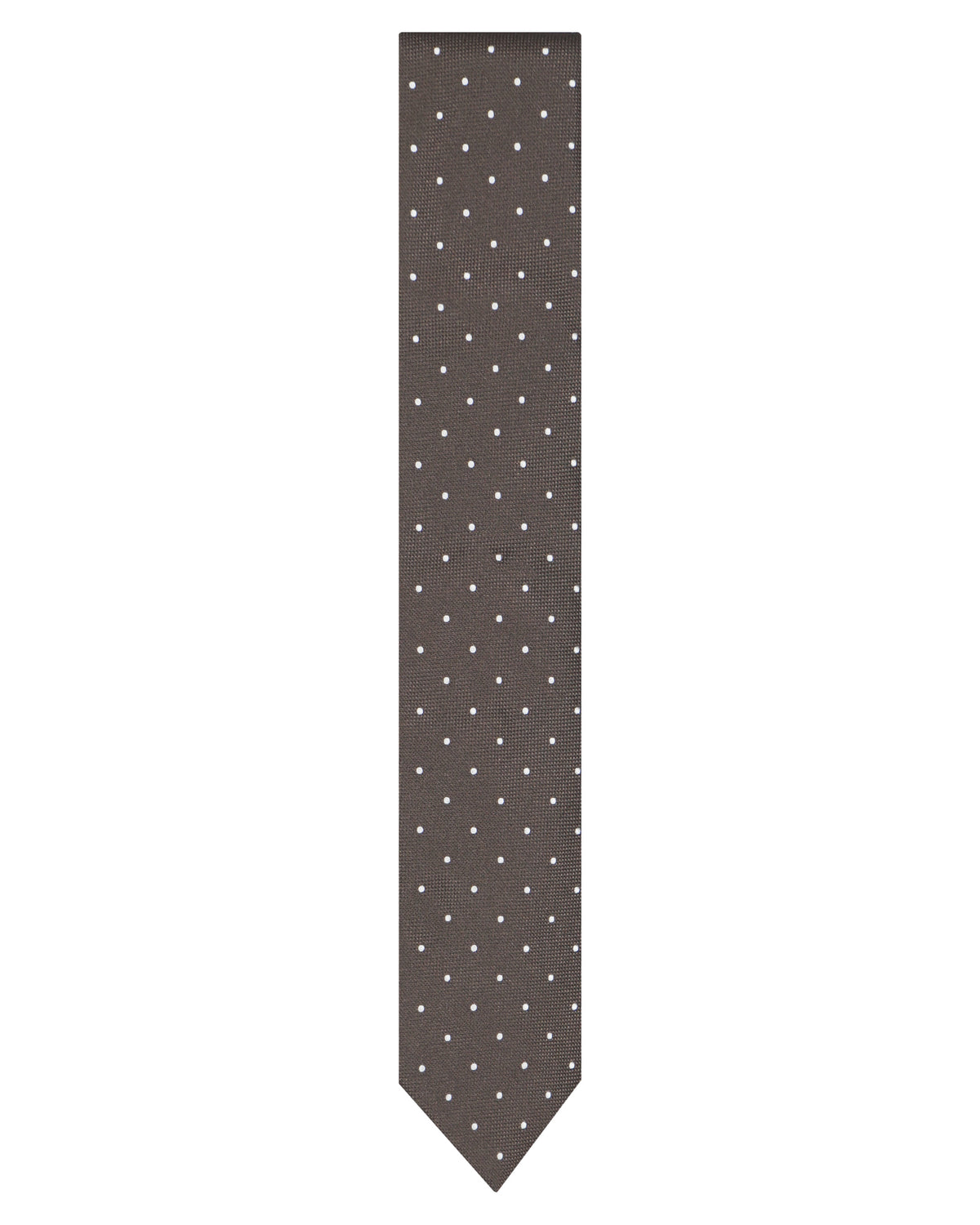 Boss Polka Dot 100% Silk Tie - Brown