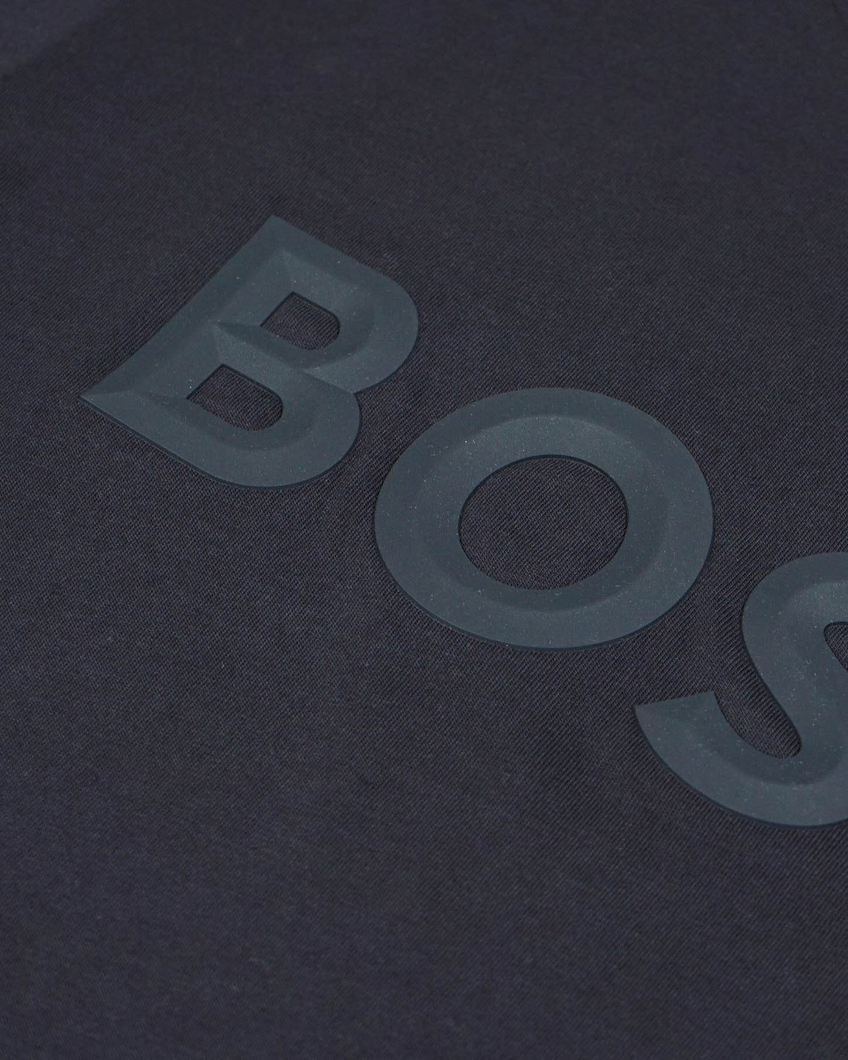 Boss Cotton-jersey T-shirt with 3D logo - Blue