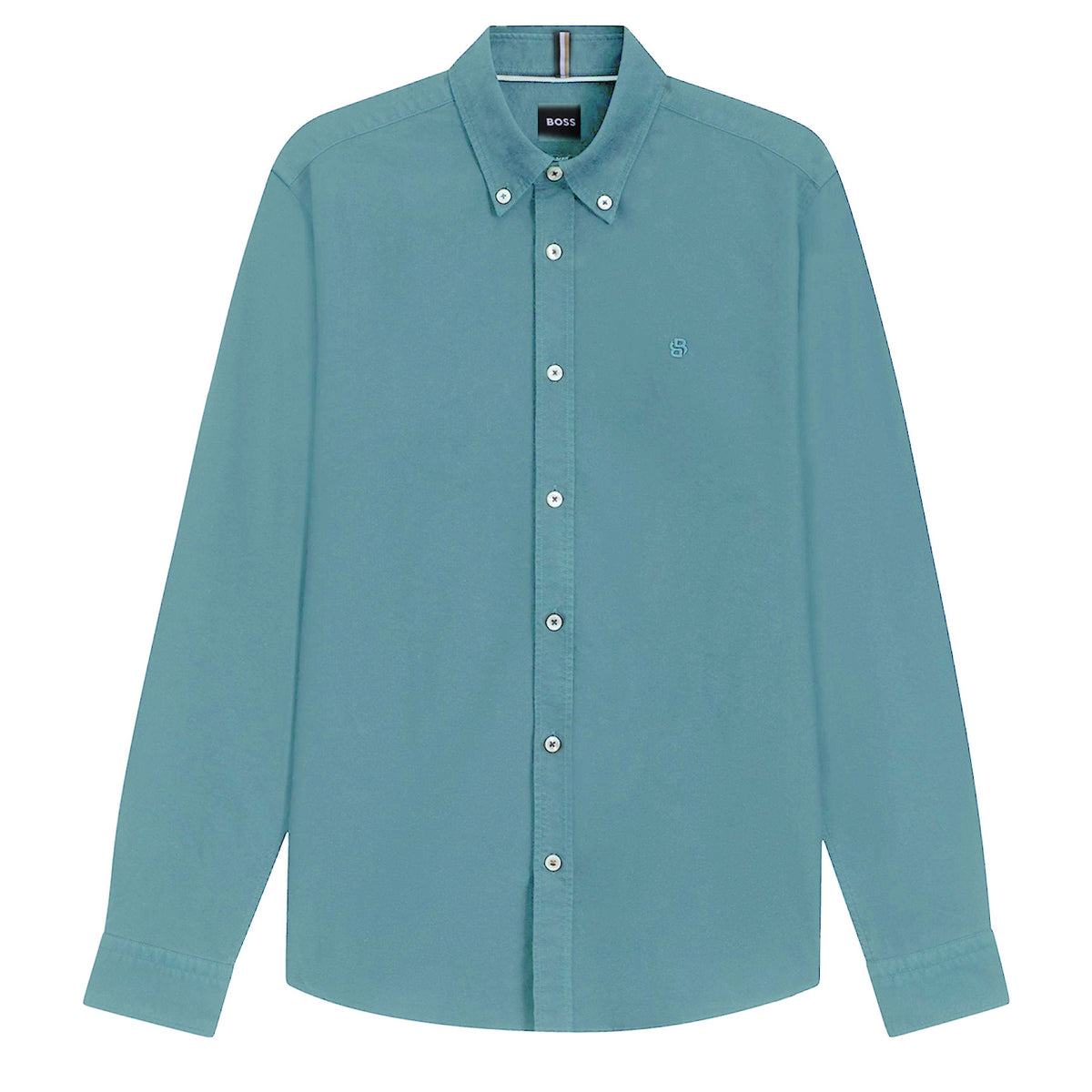 Boss Slim-fit shirt in Oxford cotton - Blue