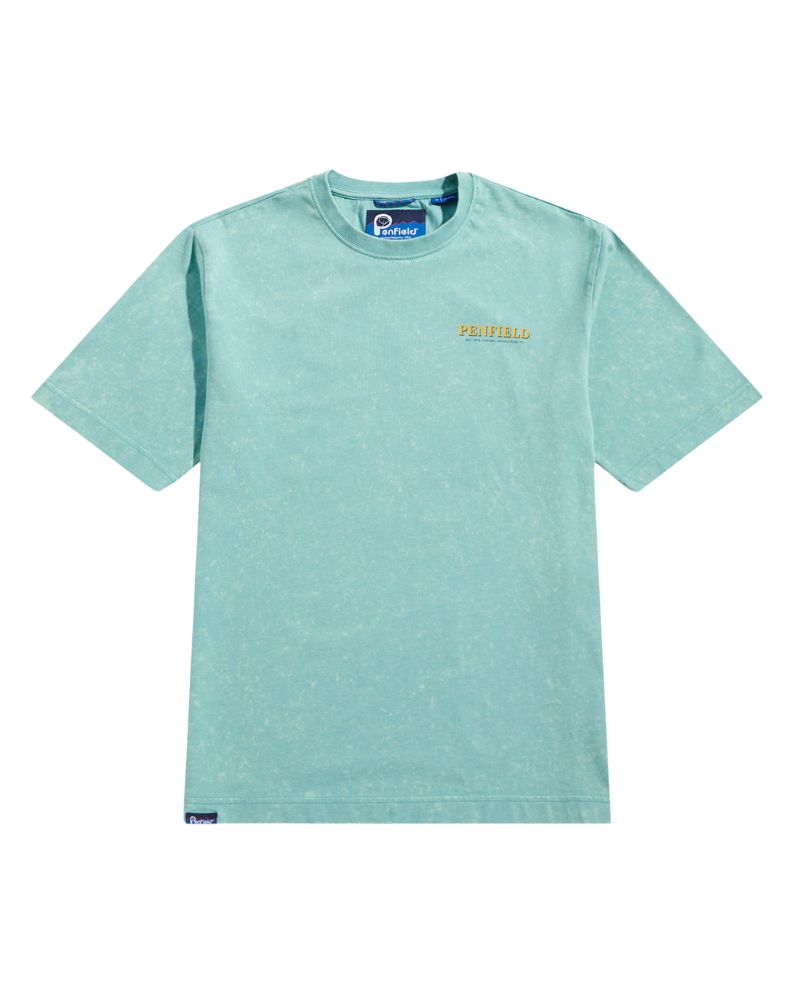 Penfield Whale Scene Back Graphic T-Shirt - Blue