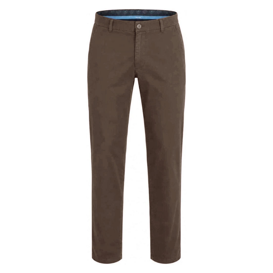 MEYER New York Fine Texture Chinos – Stone