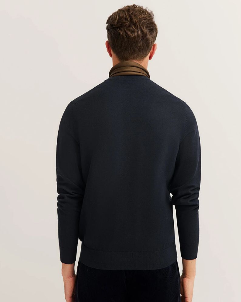 Bugatti Crew Neck Sweater - Navy