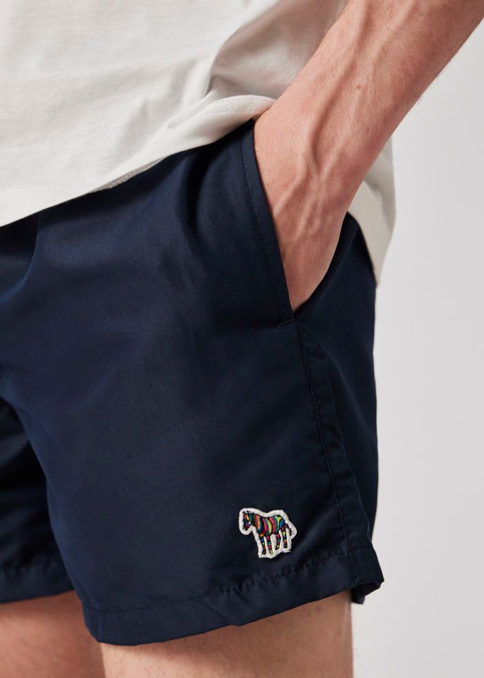 Paul Smith Logo Swim Trunks - Blue