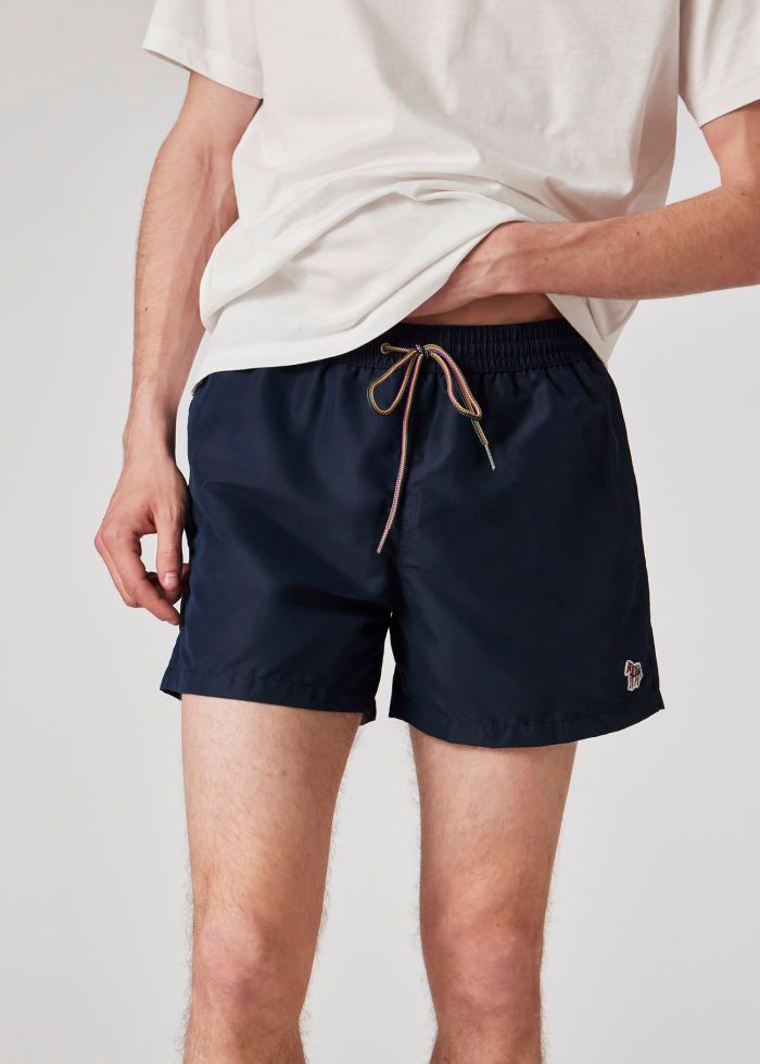 Paul Smith Logo Swim Trunks - Blue