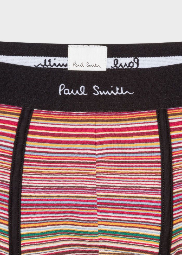 Paul Smith 3 Pack Mixed Stripe Boxer Briefs - Black Multi