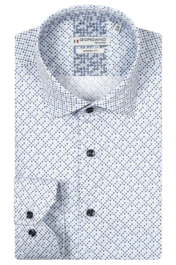 Giordano 'Maggiore' Arrow Print Tailored Fit Shirt - Navy