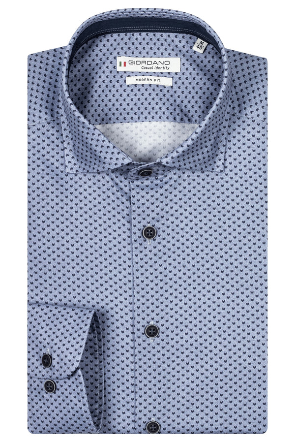 Giordano 'Maggiore' Arrow Print Tailored Fit Shirt - Navy