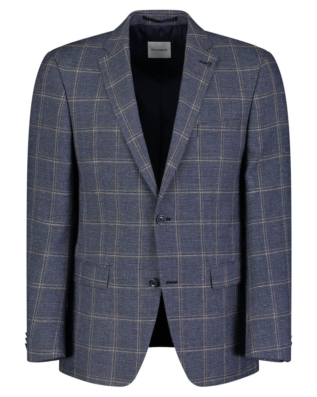 Roy Robson Wool &amp; Linen Mix Jacket - Blue