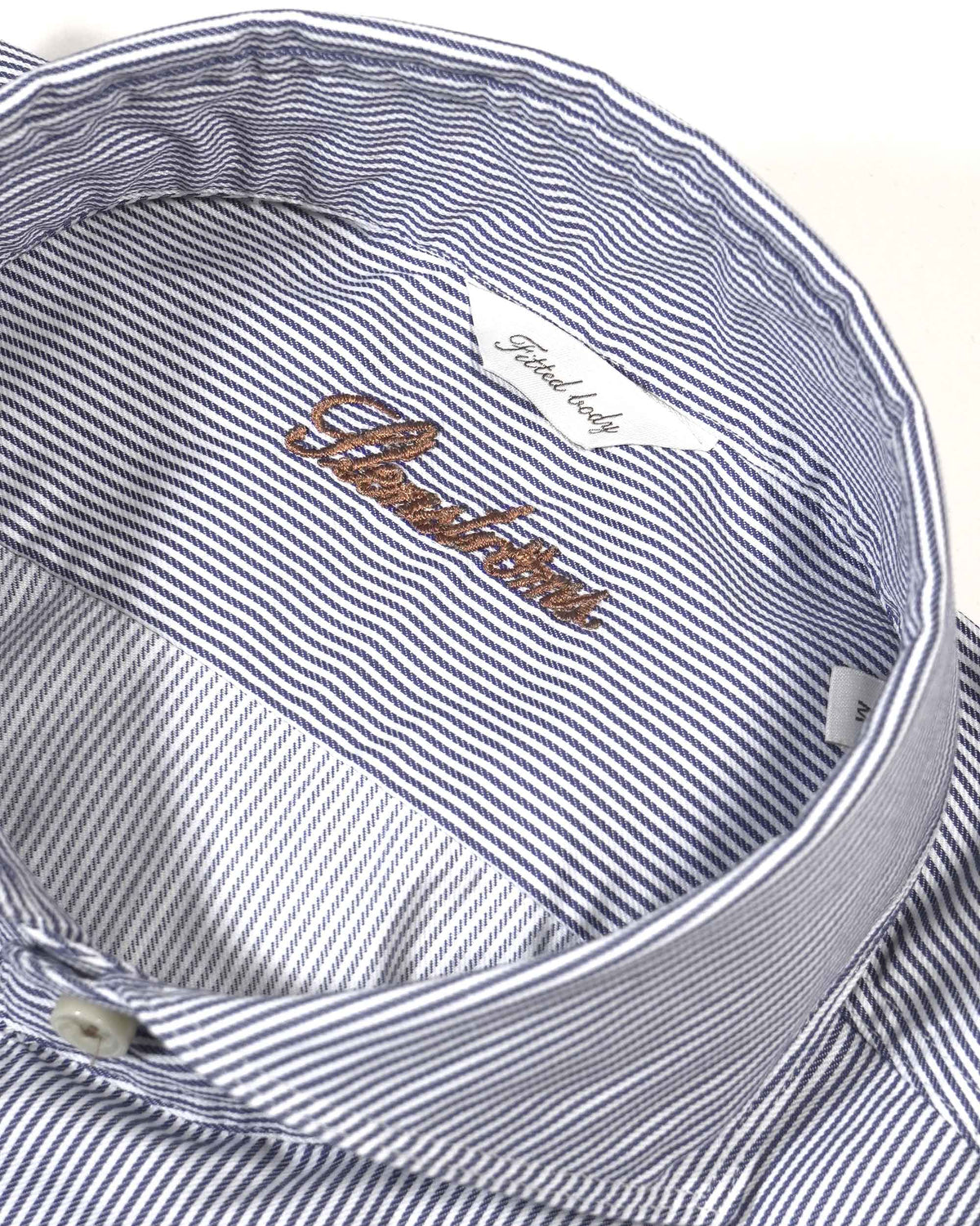 Stenströms Mini Stripped Sport Shirt - Blue