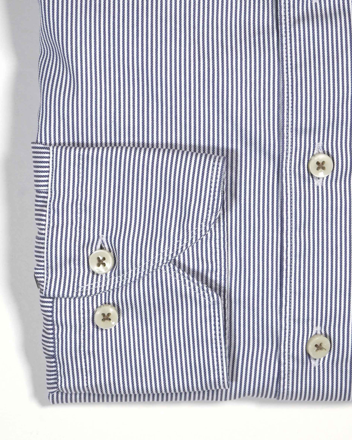 Stenströms Mini Stripped Sport Shirt - Blue