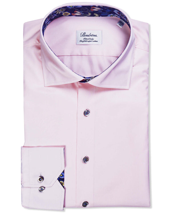 Stenströms Contrast Twill Shirt - Pink